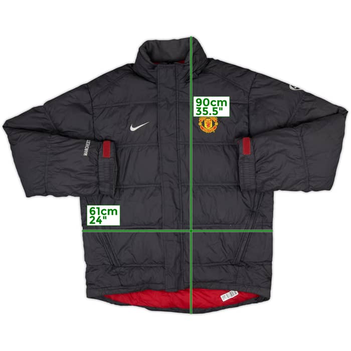 2008-09 Manchester United Padded Bench Coat - 8/10 - (M)