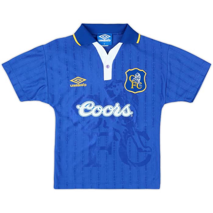 1995-97 Chelsea Home Shirt Max #9 - 5/10 - (M.Boys)