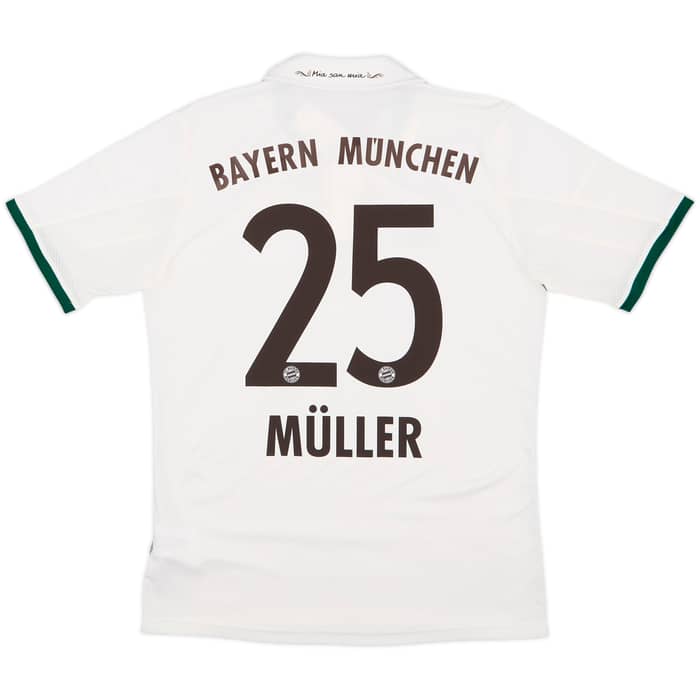 2013-14 Bayern Munich Away Shirt Muller #25 - 8/10 - (XL.Boys)