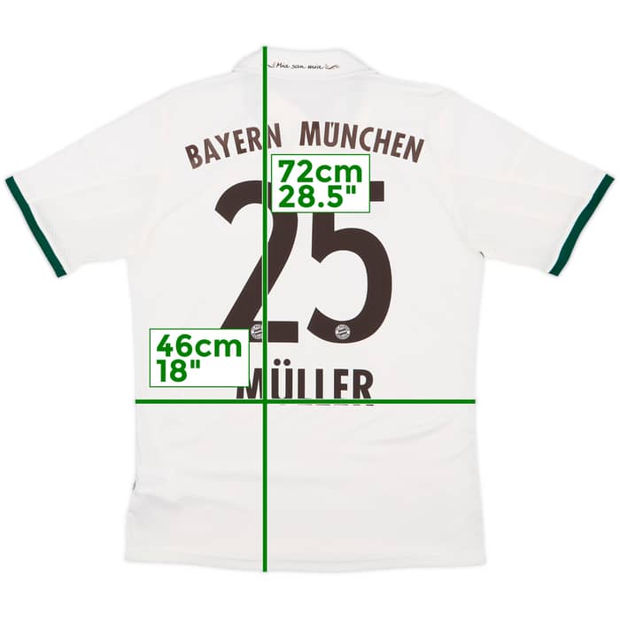 2013-14 Bayern Munich Away Shirt Muller #25 - 8/10 - (XL.Boys)