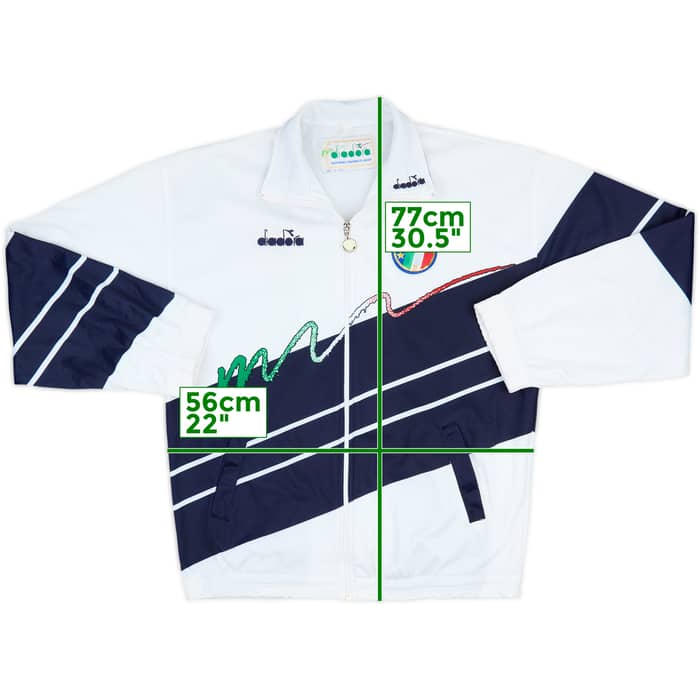 1990-92 Italy Diadora Track Jacket - 8/10 - (L)