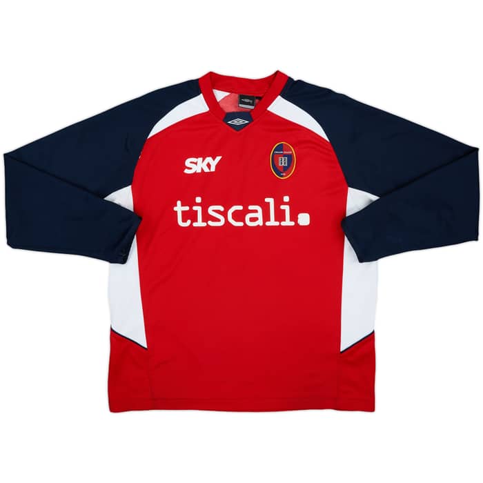 2007-08 Cagliari Umbro Training L/S Shirt - 7/10 - (XL)