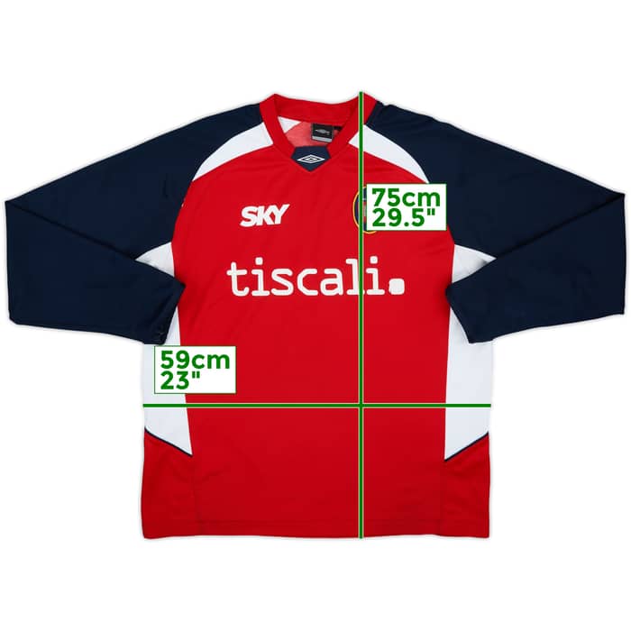 2007-08 Cagliari Umbro Training L/S Shirt - 7/10 - (XL)