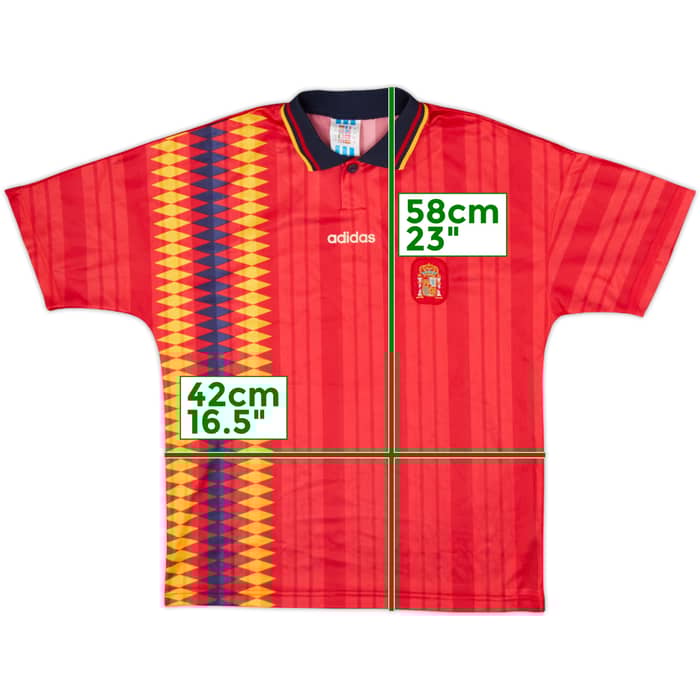 1994-96 Spain Home Shirt - 8/10 - (M.Boys)