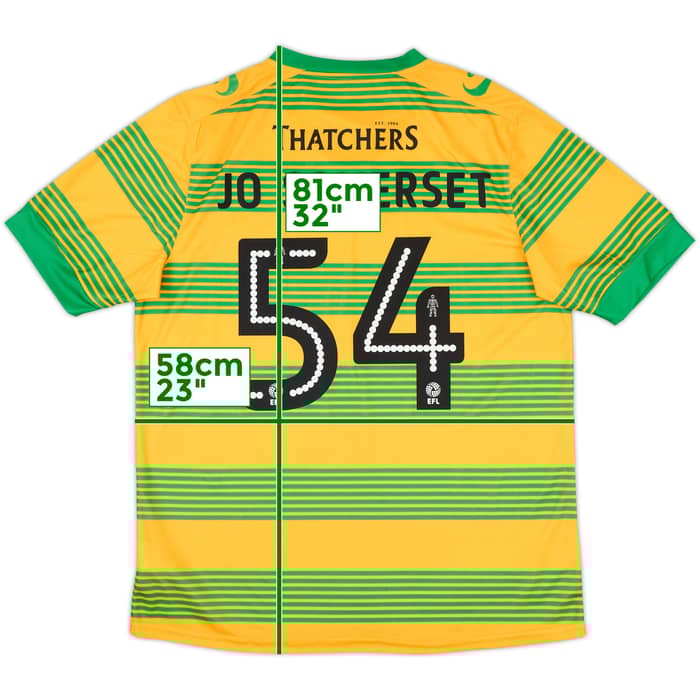 2016-17 Yeovil Town Away Shirt Jo Somerset #54 - 9/10 - (L)