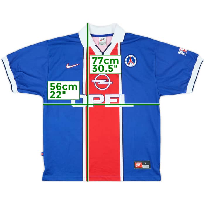1997-98 Paris Saint-Germain Home Shirt - 8/10 - (L)