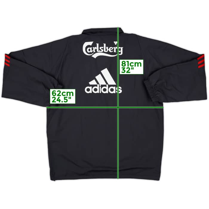 2009-10 Liverpool adidas 1/4 Zip Drill Top - 10/10 - (L)