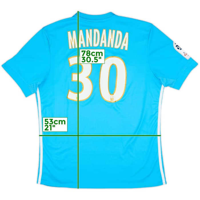 2017-18 Olympique Marseille Away Shirt Mandanda #30 - 7/10 - (L)