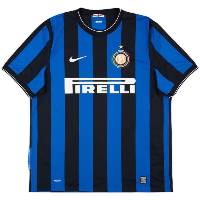 2009-10 Inter Milan Home Shirt Balotelli #45 - 8/10 - (XL)