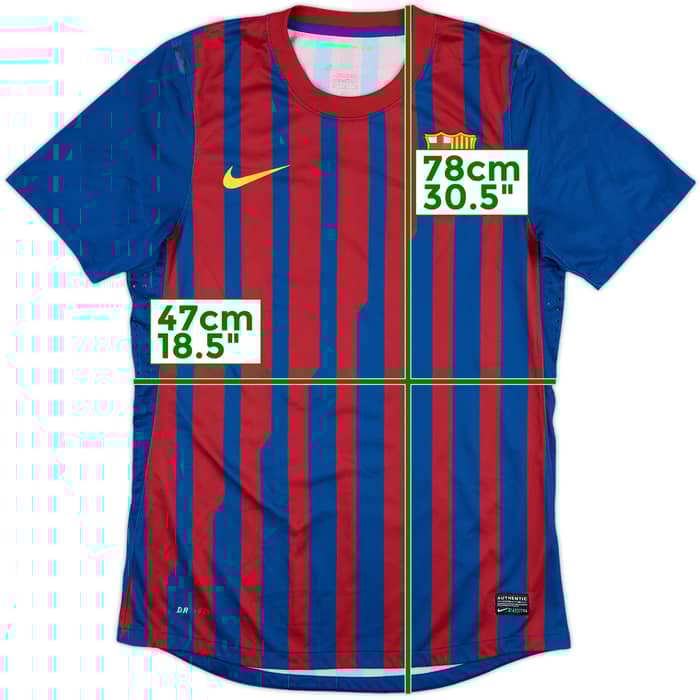 2011-12 Barcelona Match Issue Home Shirt #3