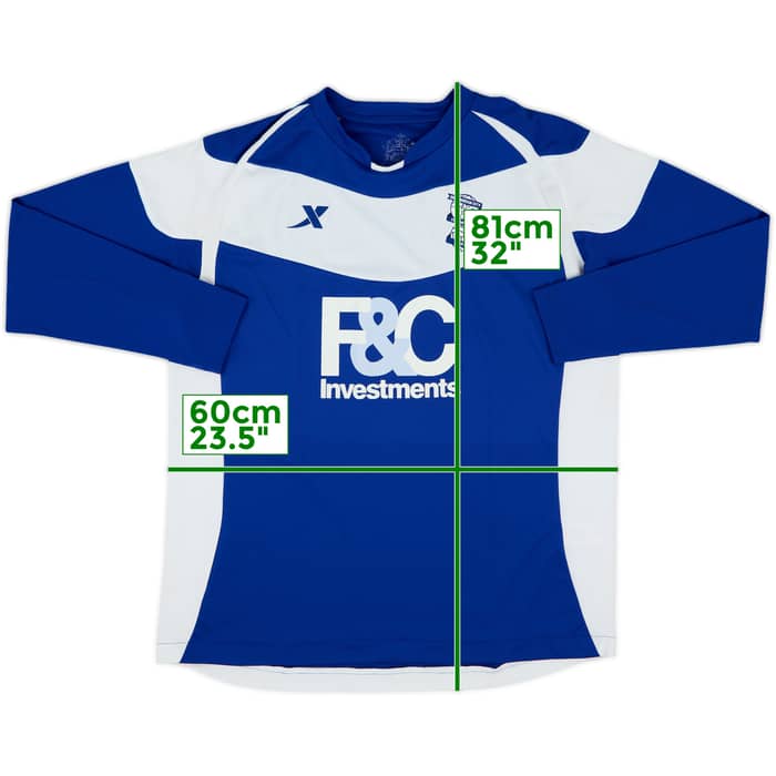 2010-11 Birmingham Home L/S Shirt - 7/10 - (XL)