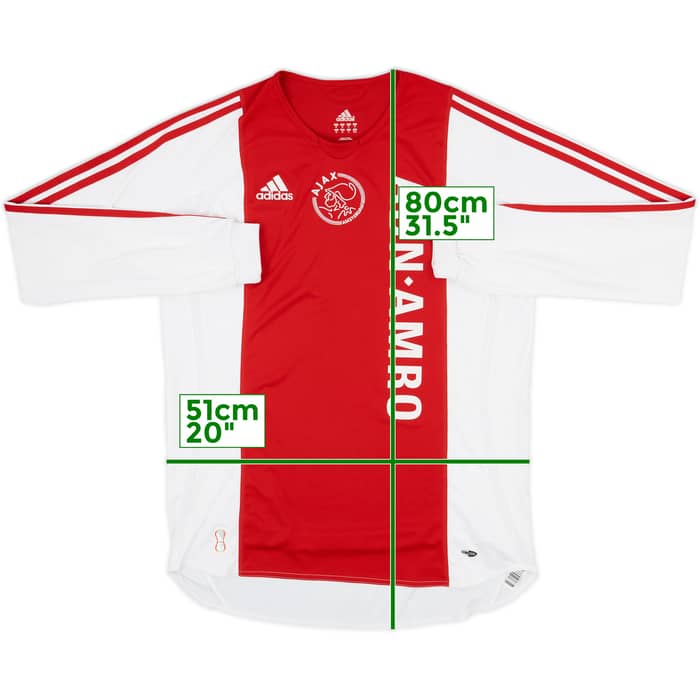 2006-07 Ajax Home L/S Shirt - 7/10 - (M)
