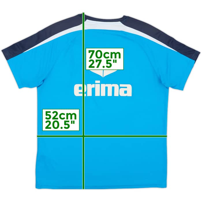 2017-18 Eintracht Braunschweig Erima Staff Issue Training Shirt RT - 9/10 - (M)