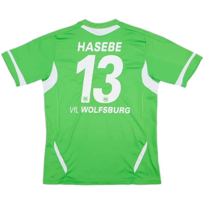 2011-12 Wolfsburg Home Shirt Hasebe #13 - 5/10 - (L.Boys)