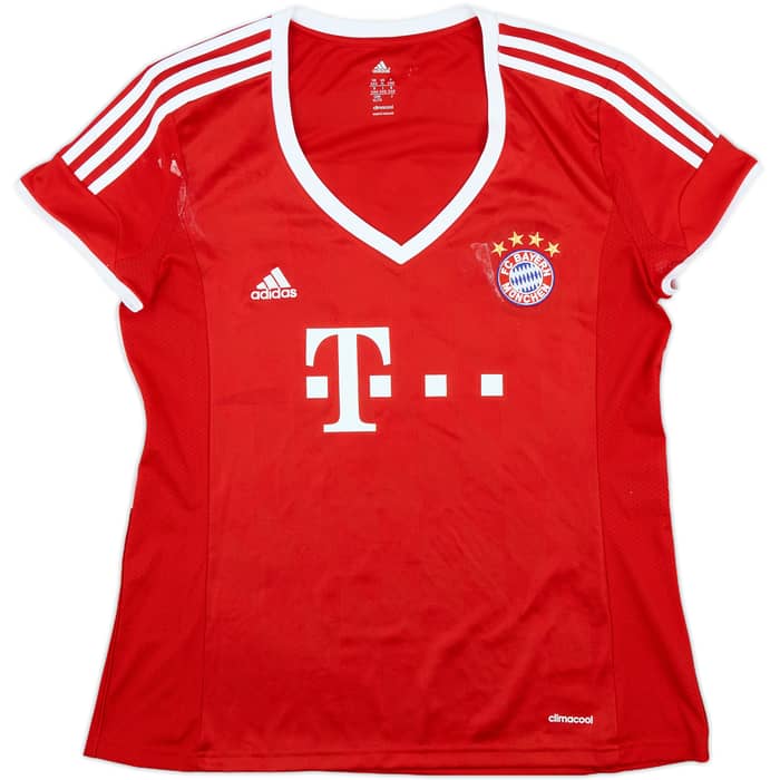 2013-14 Bayern Munich Home Shirt Triple #2023 - 4/10 - (Women's XL)