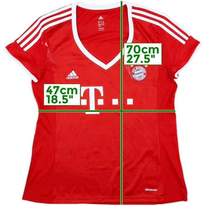 2013-14 Bayern Munich Home Shirt Triple #2023 - 4/10 - (Women's XL)
