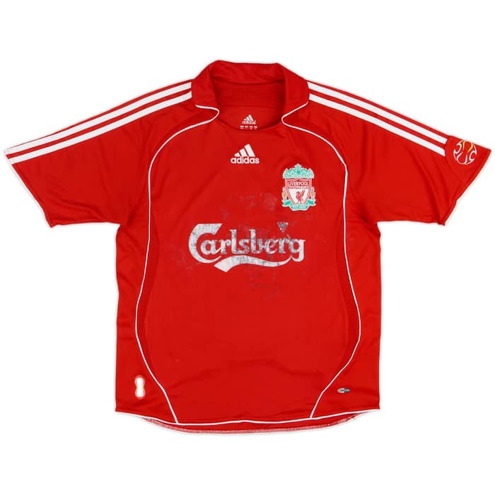 2006-08 Liverpool Home Shirt Gerrard #8 - 4/10 - (13-14 Years)
