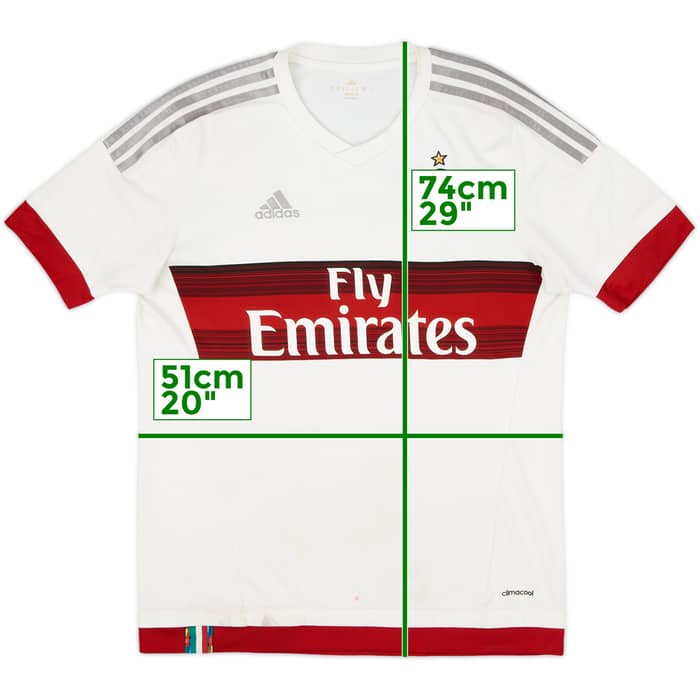 2015-16 AC Milan Away Shirt - 5/10 - (M)