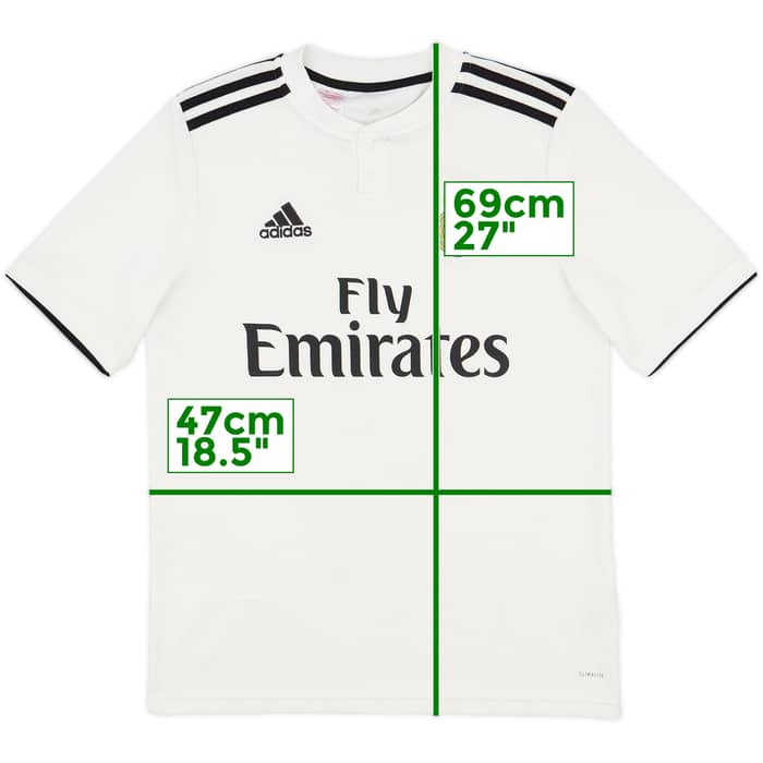 2018-19 Real Madrid Home Shirt - 7/10 - (XL.Boys)