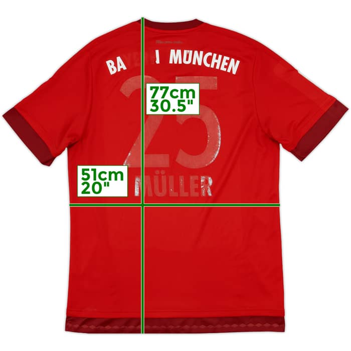 2015-16 Bayern Munich Home Shirt Muller #25 - 4/10 - (L)