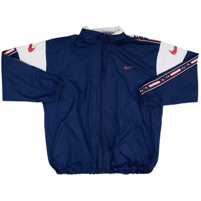1996-98 USA Nike Hooded Rain Jacket - 6/10 - (XL)