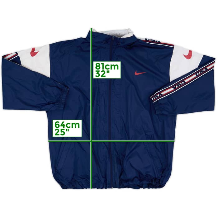 1996-98 USA Nike Hooded Rain Jacket - 6/10 - (XL)
