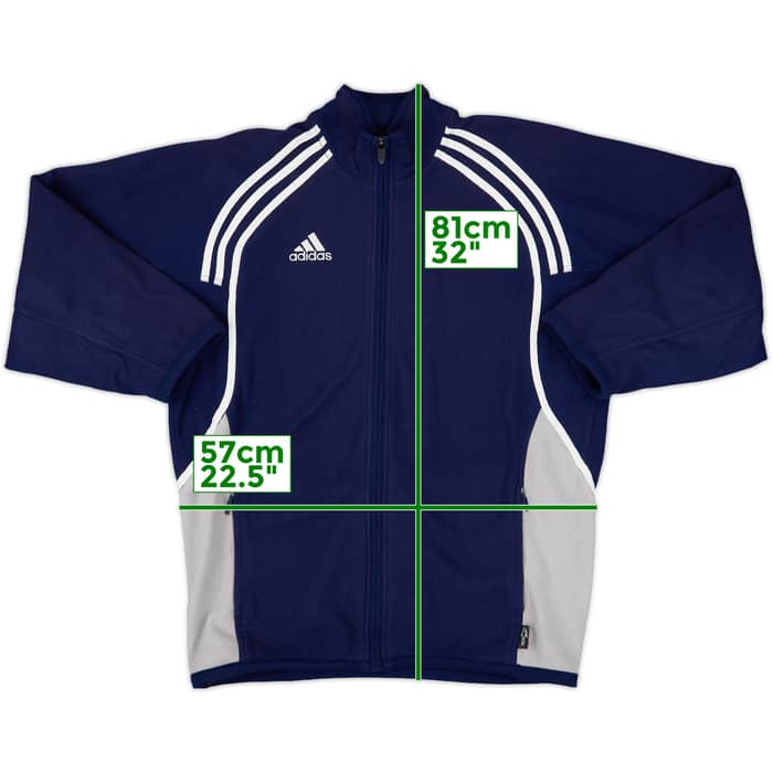 2000-01 Real Madrid adidas Fleece Track Jacket - 8/10 - (M)