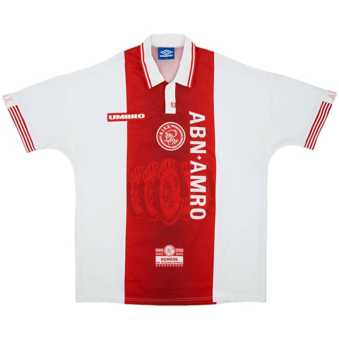 1997-98 Ajax Home Shirt F.De Boer #4 - 7/10 - (XL)