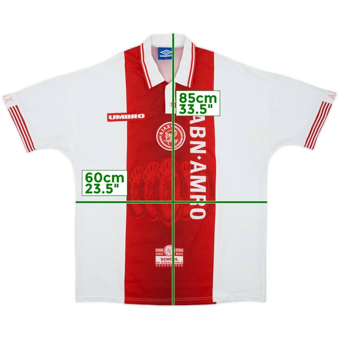 1997-98 Ajax Home Shirt F.De Boer #4 - 7/10 - (XL)