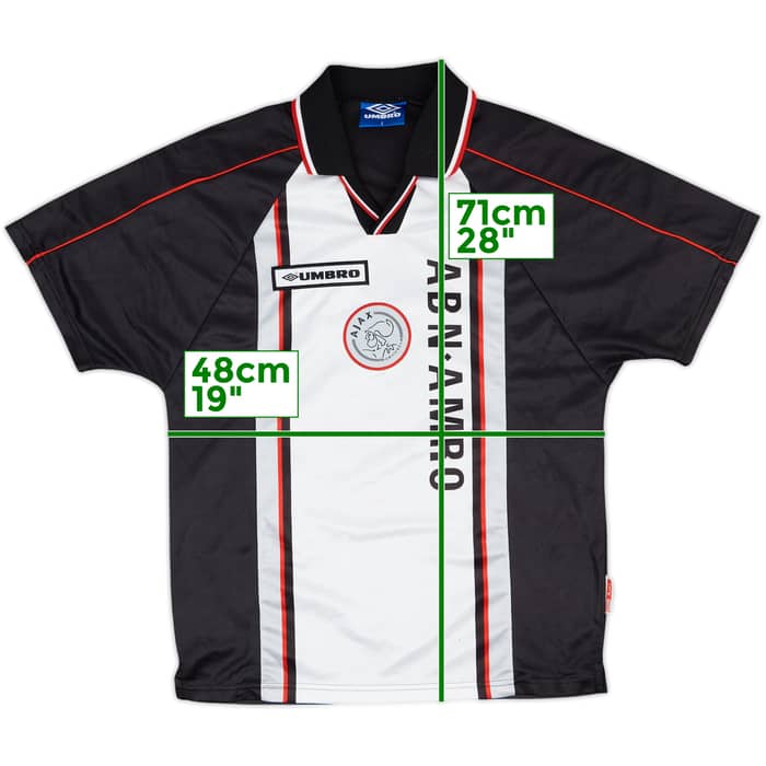 1998-99 Ajax Away Shirt F.De Boer #4 - 6/10 - (S)