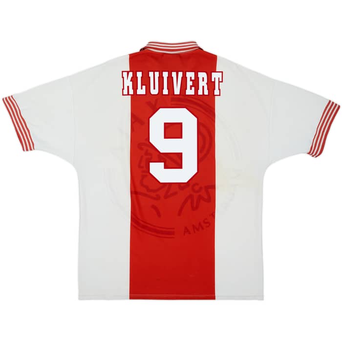 1995-96 Ajax Home Shirt Kluivert #9 - 7/10 - (XL)
