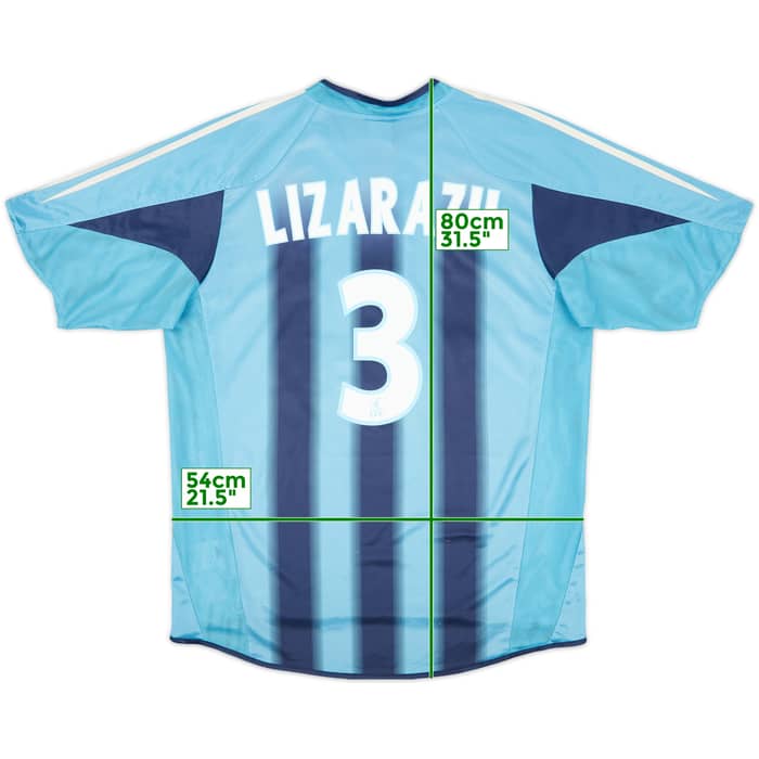 2004-05 Olympique Marseille Away Shirt Lizarazu #3 - 7/10 - (L)