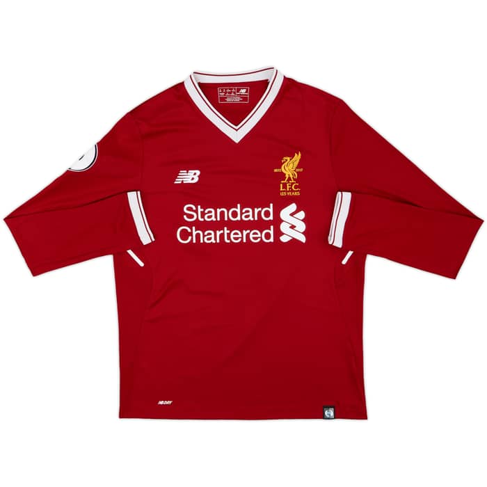 2017-18 Liverpool 125 Years Home L/S Shirt Alberto.M #18 - 9/10 - (S)