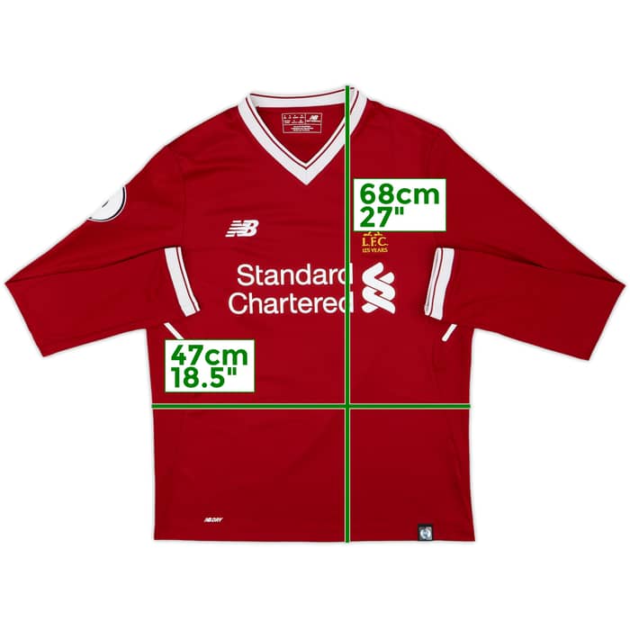 2017-18 Liverpool 125 Years Home L/S Shirt Alberto.M #18 - 9/10 - (S)