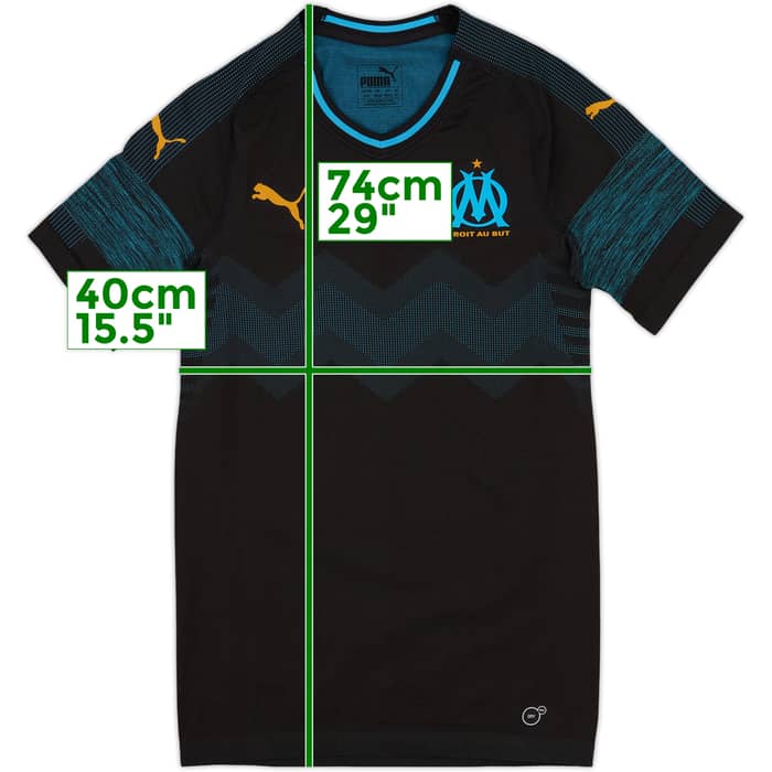 2018-19 Olympique Marseille EvoKnit Player Issue Away Shirt - 10/10 - (M)