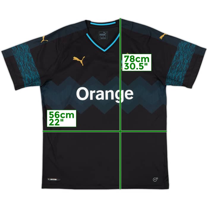 2018-19 Olympique Marseille Away Shirt Balotelli #9 - 10/10 - (XL)