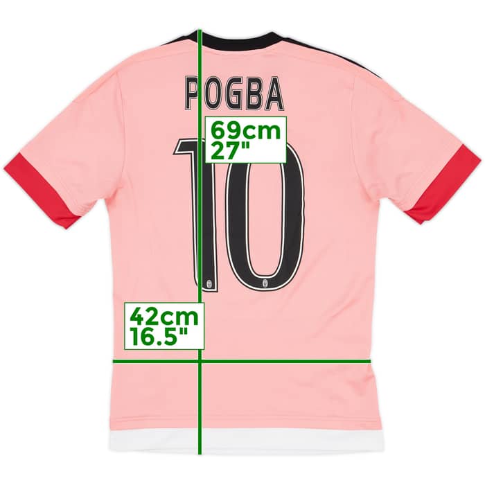 2015-16 Juventus Away Shirt Pogba #10 - 8/10 - (XS)