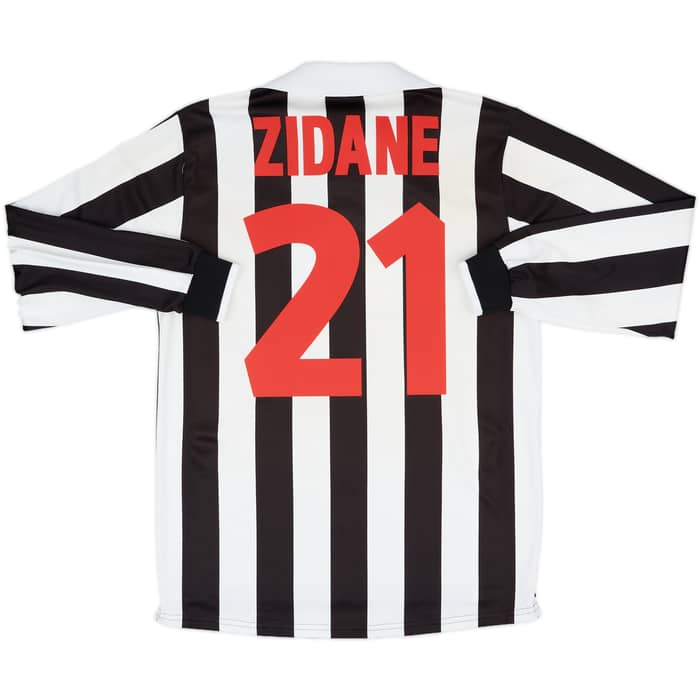 1998-99 Juventus Home L/S Shirt Zidane #21 - 7/10 - (S)