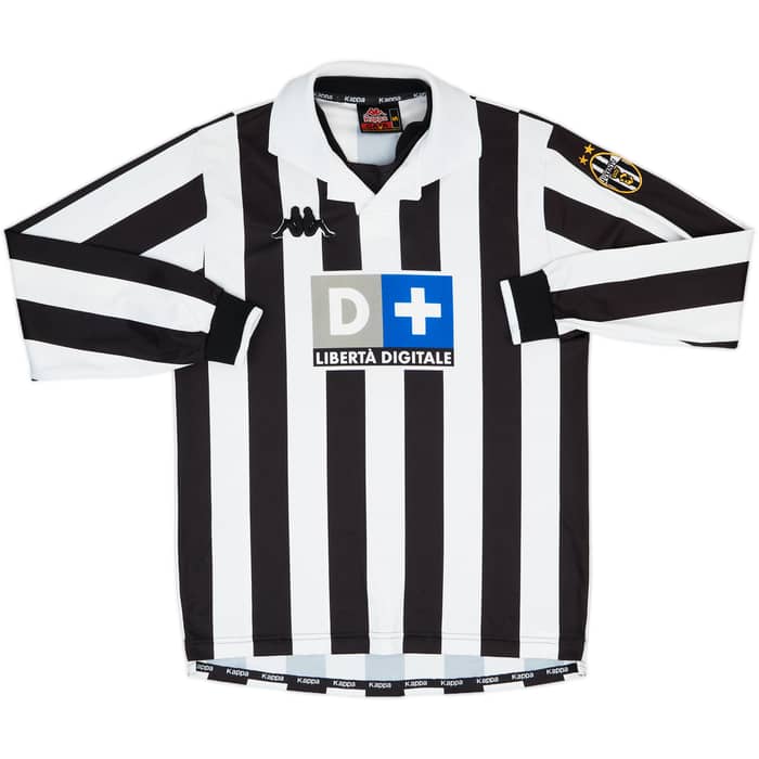1998-99 Juventus Home L/S Shirt Zidane #21 - 7/10 - (S)