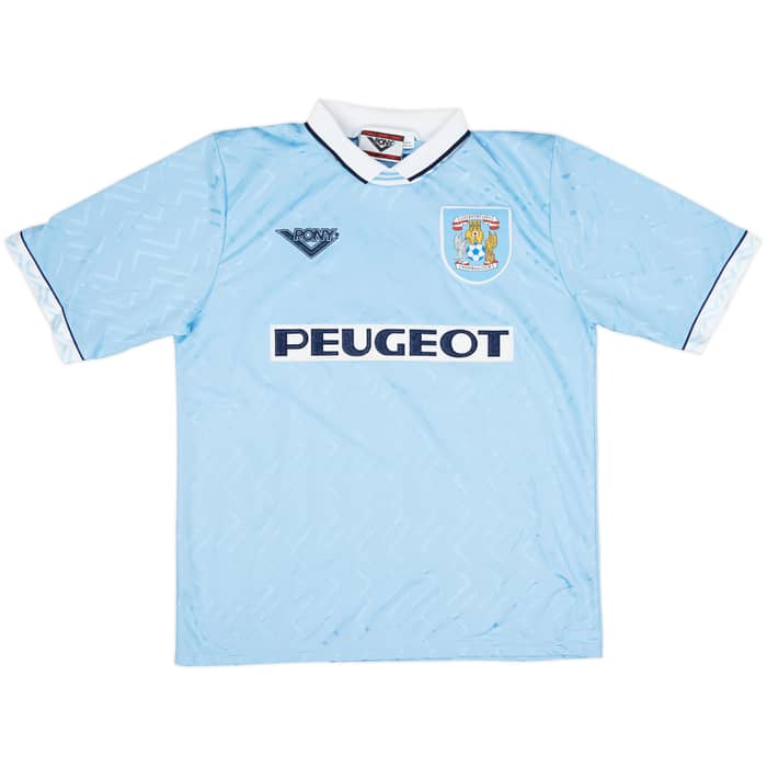 1994-96 Coventry Home Shirt Ndlovu #9 - 8/10 - (L)
