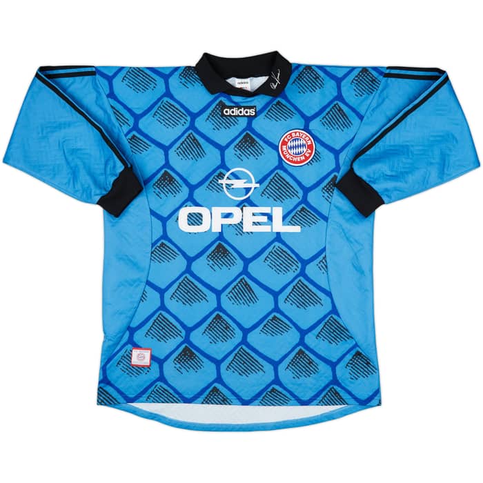 1996-98 Bayern Munich GK Shirt Kahn #1 - 9/10 - (XL)