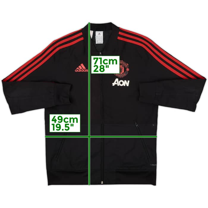 2018-19 Manchester United adidas Track Jacket - 8/10 - (L.Boys)