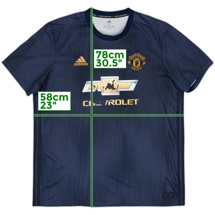 2018-19 Manchester United Third Shirt - 4/10 - (XL)