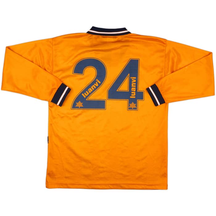1998-99 Valencia Match Issue Away L/S Shirt #24