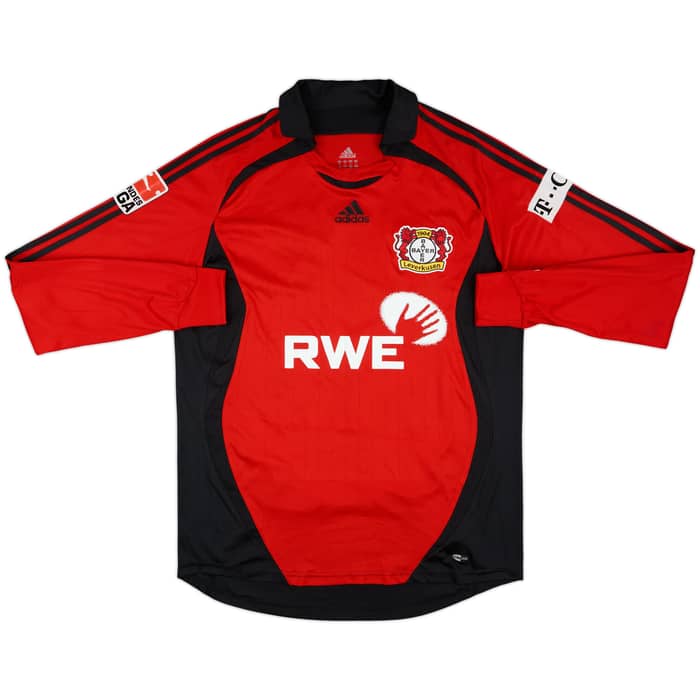 2006-07 Bayer Leverkusen Home L/S Shirt Castro #27 - 6/10 - (L)