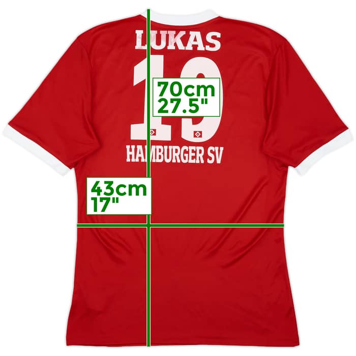 2016-17 Hamburg adidas Football School Training Shirt Lukas #19 - 7/10 - (S)