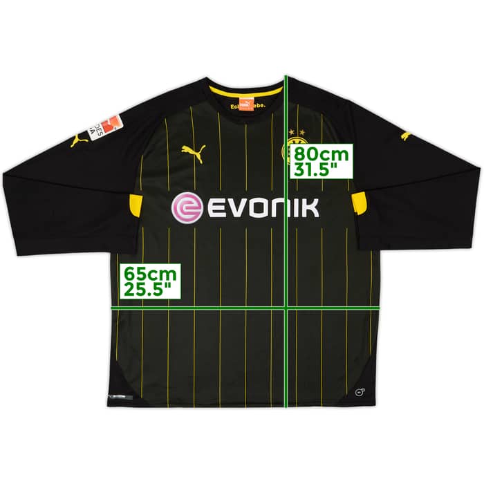 2014-16 Borussia Dortmund Away L/S Shirt Blaszczykowski #16 - 9/10 - (XXL)