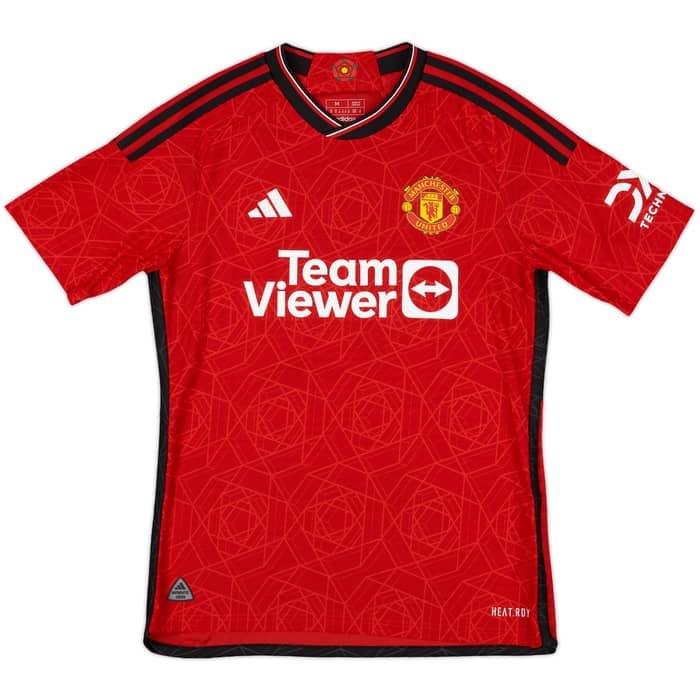 2023-24 Manchester United Authentic Home Shirt Mainoo #37 - 10/10 - (M)