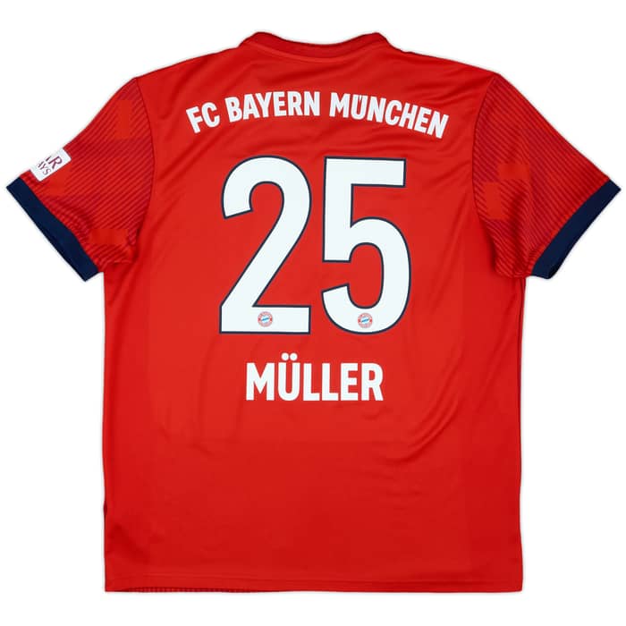 2018-19 Bayern Munich Home Shirt Muller #25 - 8/10 - (L)