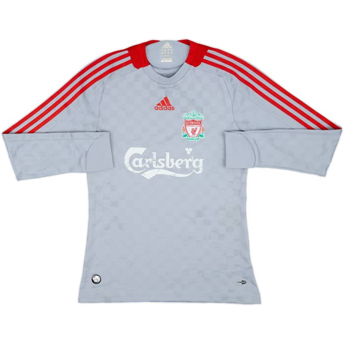 2008-09 Liverpool Away L/S Shirt - 5/10 - (S)